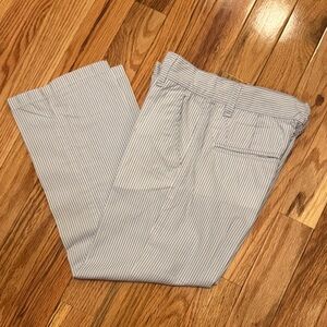The Beaufort Bonnet Company Light Blue & White Striped Kids Dress Pants